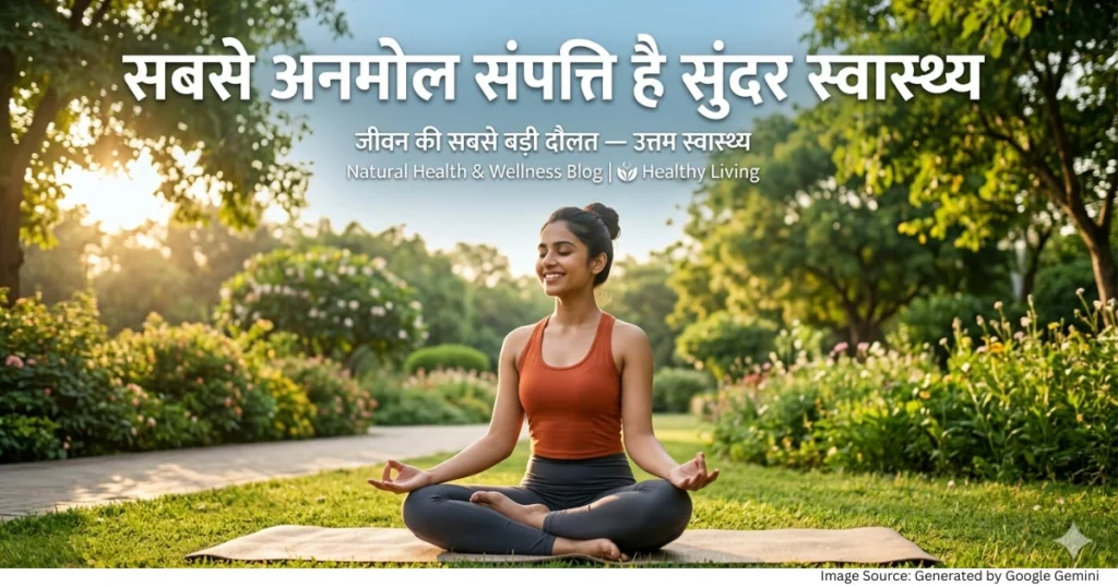 सबसे अनमोल संपत्ति है सुंदर स्वास्थ्य
