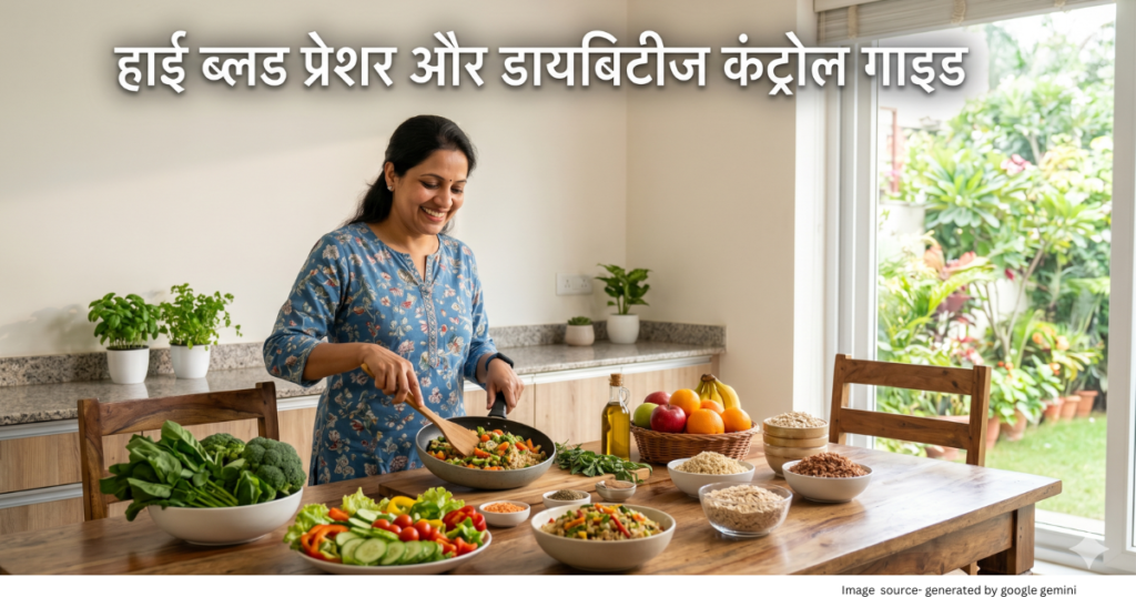 हाई ब्लड प्रेशर और डायबिटीज कंट्रोल के लिए हेल्दी डाइट और दिनचर्या