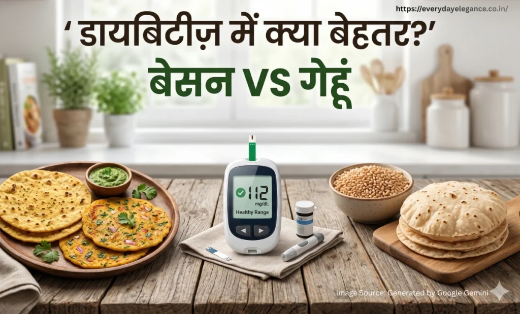 डायबिटीज़ में बेसन और गेहूं की रोटी की तुलना